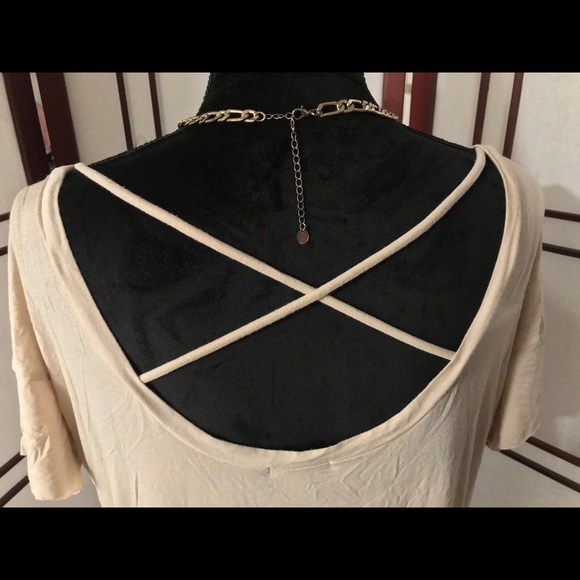 Nude PINK by VS OffShoulder Casual Blouse Sz Sm - Picture 5 of 9